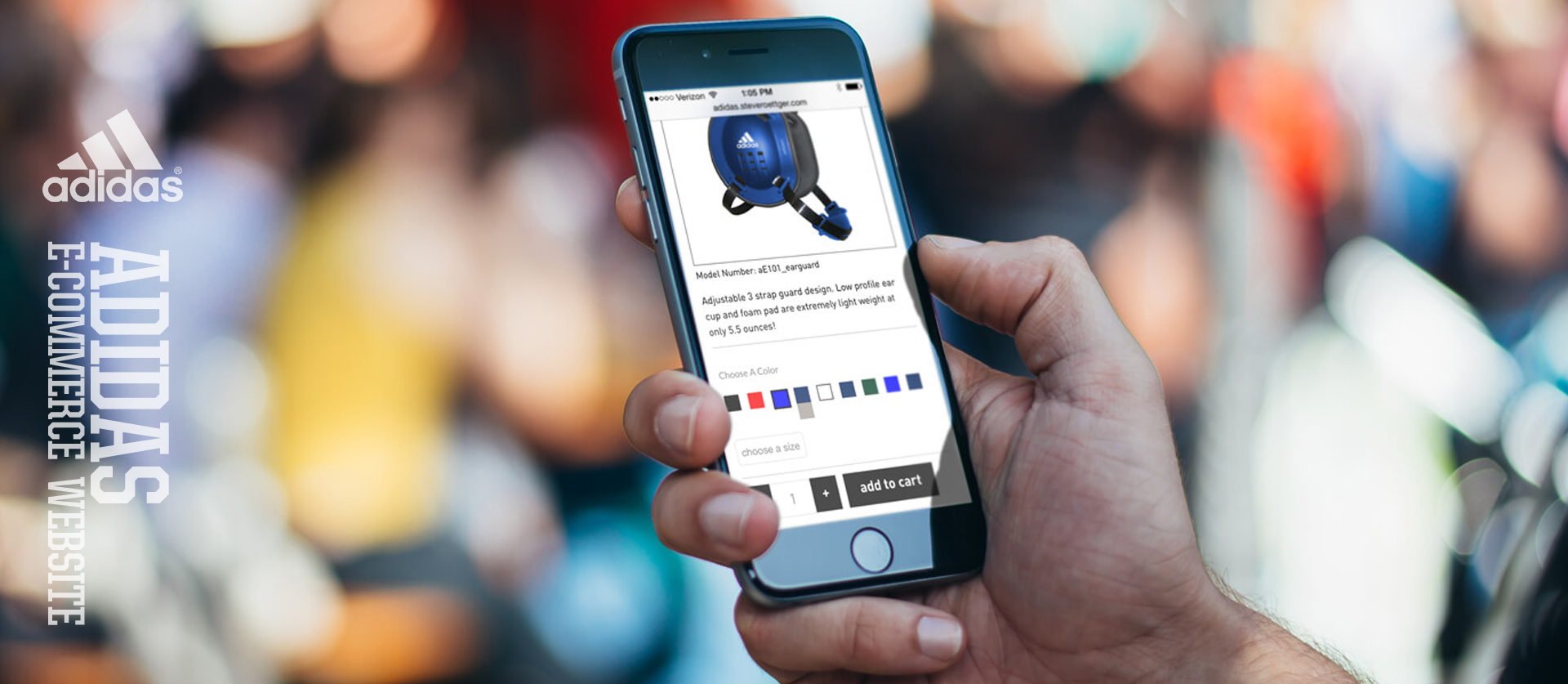 e-commerce responsive website design for adidas