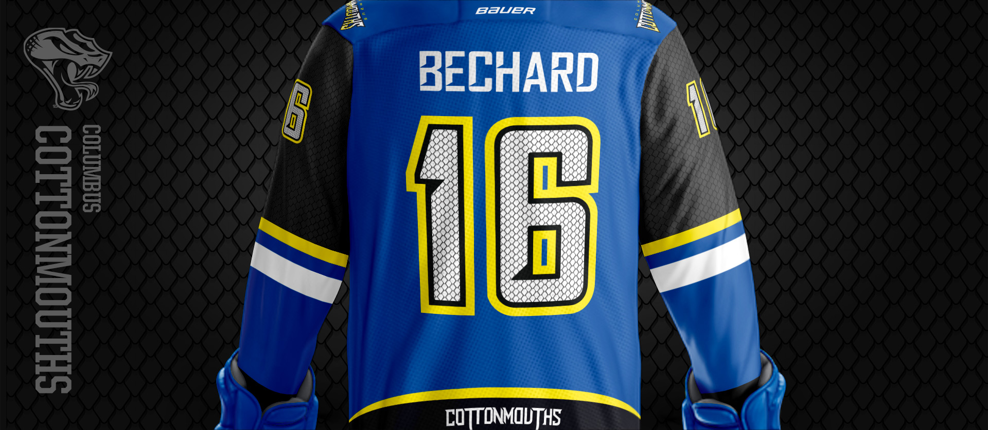 Columbus Cottonmouths Numbers - Dark