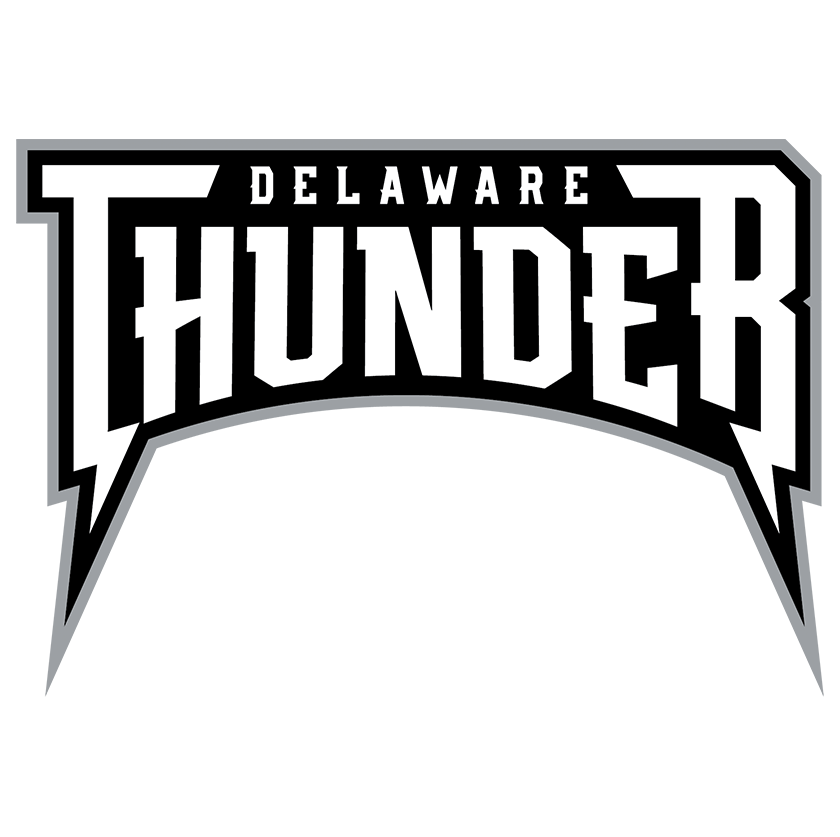 Delaware Thunder Text Logo