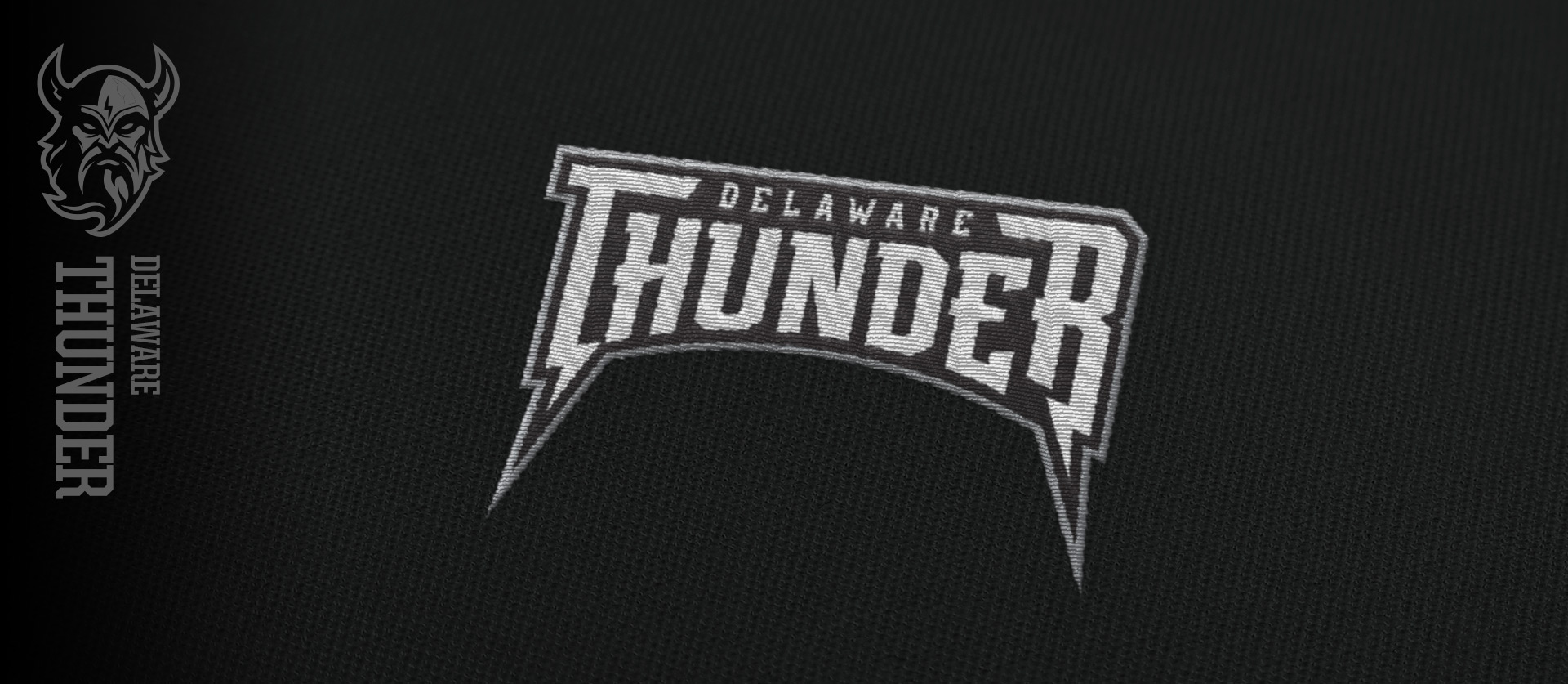 Delaware Thunder Uniforms Close-up Text federal hockey league team design