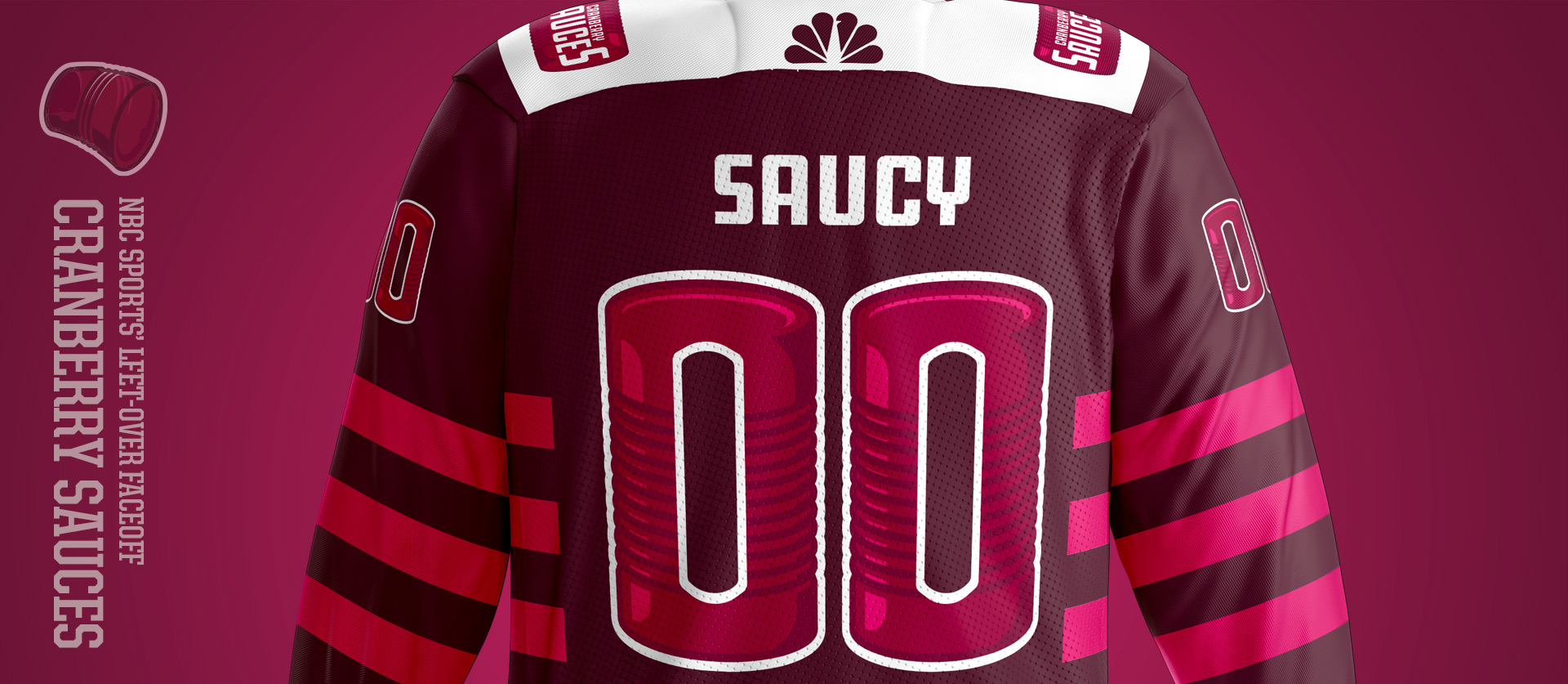 Cranberry Sauces Front - Football Uniform Design for NBC Sports Thanksgiving Second Feast Face-off