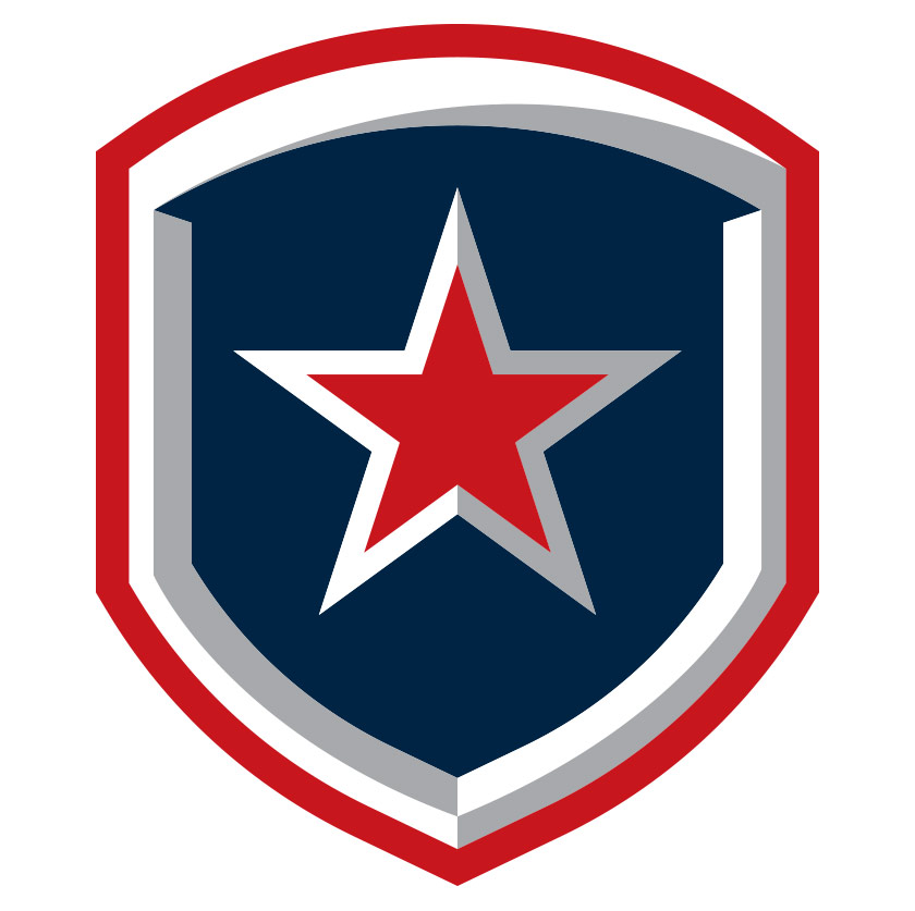 patriot ice center primary logo design