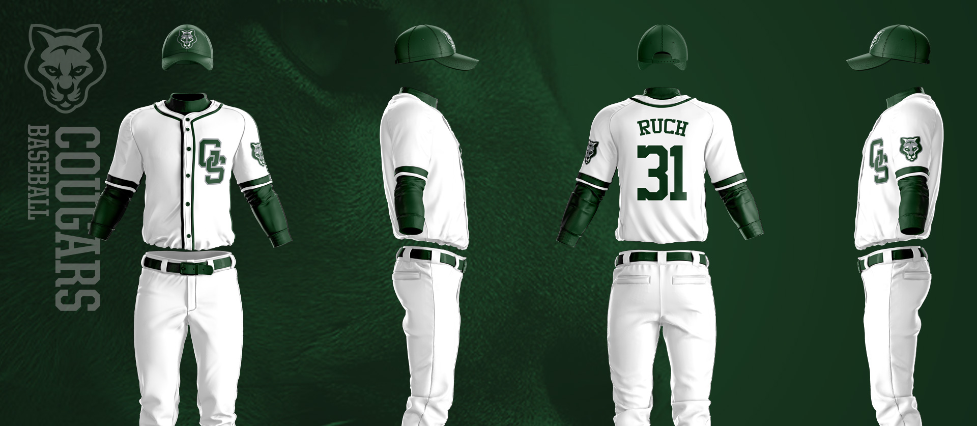 The George School - Baseball Uniform White
